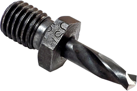 1164HSST High Speed Steel, 11/64'', Stub Length 1/4-28 Threaded Shank Adapter Drills, NAS965-B