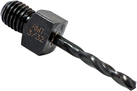 Omega Technologies 1364COSH 13/64'' Short Length Cobalt Threaded Shank Adapter Drills