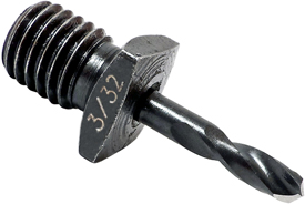 1564COST Cobalt, 15/64'', Stub Length 1/4-28 Threaded Shank Adapter Drills, NAS965-D