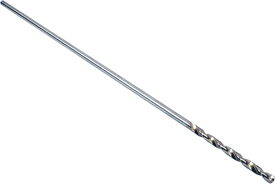 #28HSX12 12'' High Speed Steel Aircraft Extension Drill, Size: #28, 135 Degree Split Point