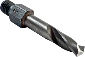 #36HSSH High Speed Steel, Short Length 1/4-28 Threaded Shank Adapter Drills, Size: #36, NAS965-B