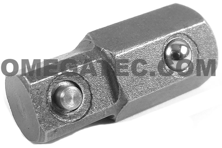 large steel socket adapter 21 MM  square drive to 1 1/2 hex with 1 inch bar hole 