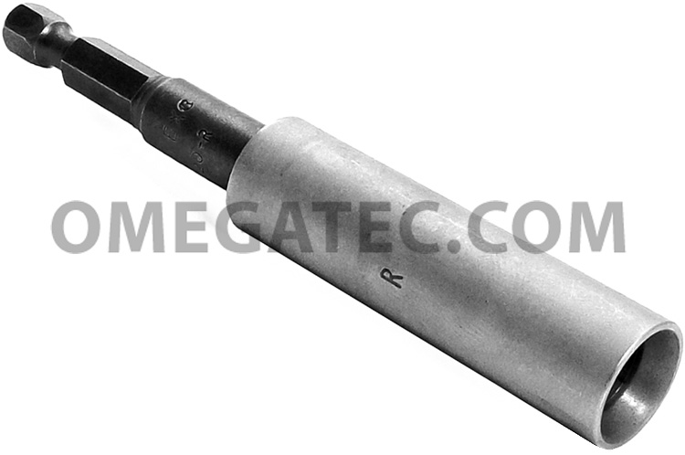3-7/8" Overall Length Apex 1/4" Hex Drive Slotted Bit 12F-14R Screw 
