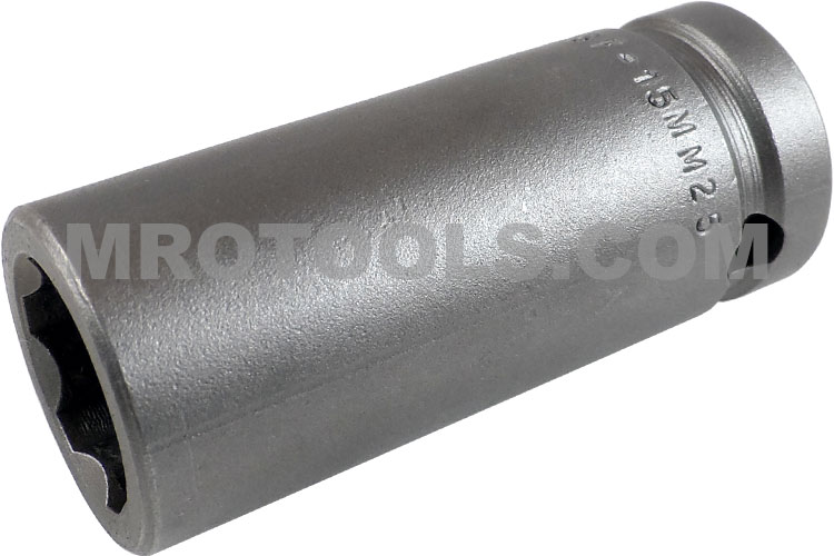 AB Tools 15mm Extra Deep Impact Socket – 1/2" Drive, 6-Point, Metric, 120mm Length (AU929)