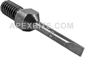 309-00X Apex 1/4''-24 Slotted Screw Shank Drive Bits