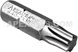 440-TX-30X Apex 1/4'' Torx Hex Insert Bits