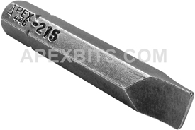 445-2-15X Apex 1/4'' Slotted Hex Insert Bits