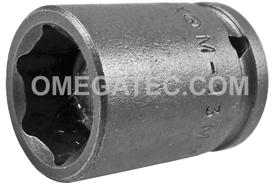 M-13MM11 Apex 13mm 6-Point Magnetic Metric Standard Impact Socket, 1/4'' Square Drive
