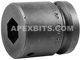 RP-720 Apex 5/8'' Square Drive Bit Holder Adapter, With Spring Pin Retainer