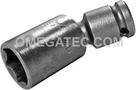 SA-29 Apex Brand 7/16'' 6-Point Universal Wrench, 1/4'' Square Drive