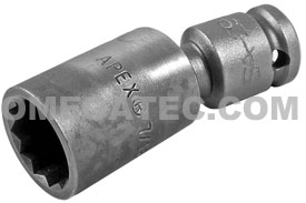 SA-29-D Apex Brand 7/16'' 12-Point Universal Wrench, 1/4'' Square Drive