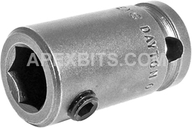 SC-314 Apex 7/16'' Square Drive Bit Holder Adapter, With Set Screw Pin