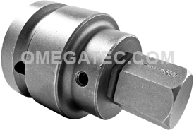 SZ-8-14-24MM Apex 1'' Square Drive Socket Head (Hex-Allen) Bits w/ Drive Adapters, Metric
