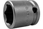 16MM03 Apex 16mm Metric Short Socket, 3/8'' Square Drive