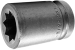 5616-D Apex 1/2'' Standard Socket, For Double Square Nuts, 1/2'' Square Drive