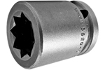 5620-D Apex 5/8'' Standard Socket, For Double Square Nuts, 1/2'' Square Drive