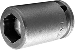 M1E12 Apex 3/8'' Magnetic Standard Socket, For Sheet Metal Screw, Predrilled Holes, 1/4'' Square Drive
