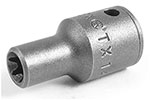 TX-1406 Apex E-6 Thin Wall Torx Impact Socket, For External Screws, 1/4'' Square Drive