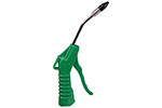 1717 Astro Pneumatic Deluxe 4'' Air Blow Gun - Green with 1/2'' Removable Rubber Tip