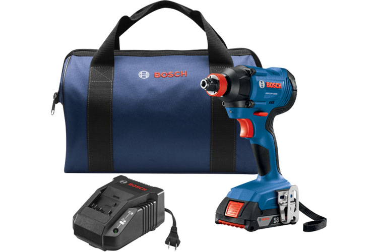 BOSCH GDX18V-1600B12 18V Freak 1/4'' and 1/2'' Two-in-One Impact Driver Kit