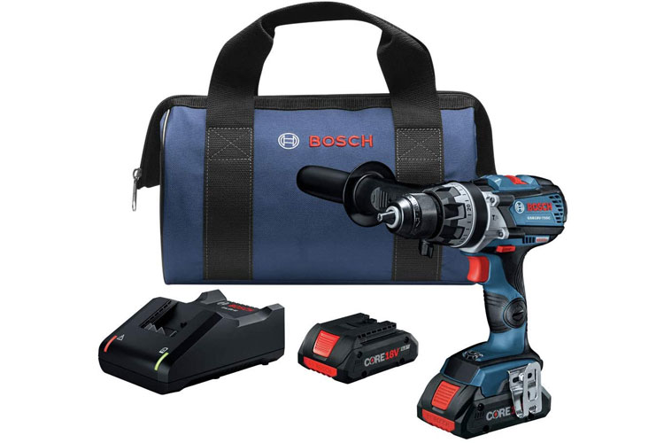 BOSCH GSB18V-755CB25 18V EC Brushless Connected-Ready Brute Tough 1/2 ...