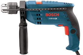 1191VSRK Bosch 1/2'' Hammer Drill w/ Case (7.0 Amp)
