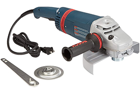 1893-6 Bosch 9'' Large Angle Grinder, 15 Amp w/ Lock-on Trigger Switch