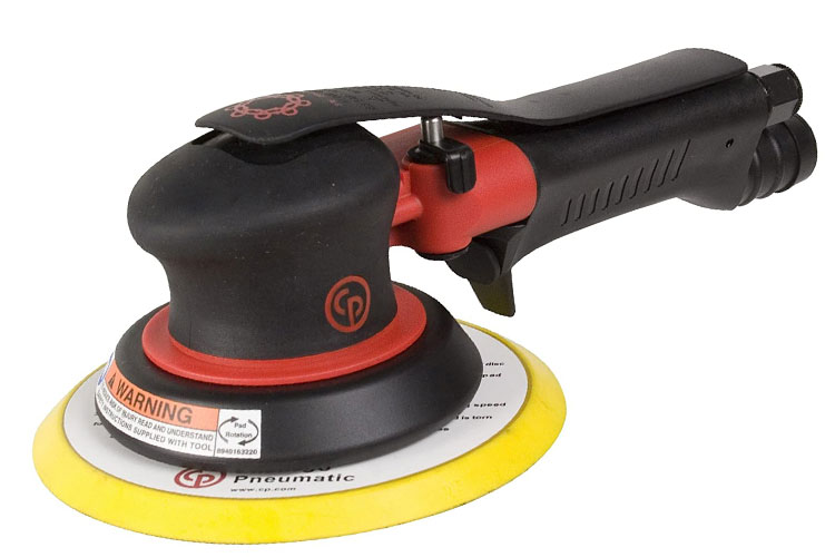 CP7215HE Chicago Pneumatic 6'' Hook and Loop 2 Hand Random Orbital Sander