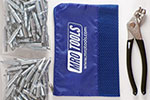 MRO Tools K1S150-3/32 Standard Plier Operated Cleco Fasteners 150 Piece Kit w/ Cleco Pliers & Carry Bag