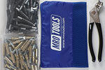 MRO Tools K4S100-4 Standard 50 3/16'' & 50 5/32'' Cleco Fasteners Kit w/ Carry Bag