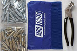 MRO Tools K4S100-5 Standard 50 3/16'' & 50 3/32'' Cleco Fasteners Kit w/ Carry Bag