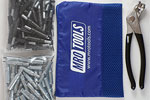 MRO Tools K4S100-6 Standard 50 5/32'' & 50 3/32'' Cleco Fasteners Kit w/ Carry Bag