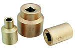 EX1503C-005UA CS Unitec Non-Sparking / Non-Magnetic 6 Point 3/4'' Drive Socket, Aluminum Bronze 