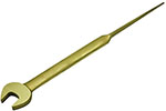 CS Unitec Non-Sparking / Non-Magnetic Open End Construction Wrench with Pin