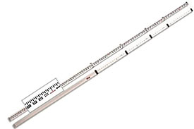 06-816C CST/berger Aluminum 16ft Telescoping Rod in Feet, Inches, and Eighths