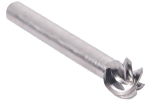 Omega Technologies SD3NF Ball End Aluminum & Non-Ferrous Double Cut Solid Carbide Bur, 3/8'' x 3/8''
