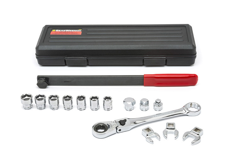 Gearwrench 89000 Serpentine Belt Tool Set With Locking Flex Head 