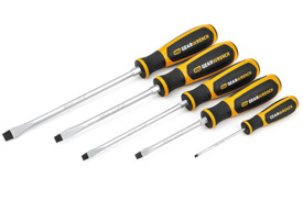 80053H GearWrench 5 Pc. Slotted Dual Material Screwdriver Set