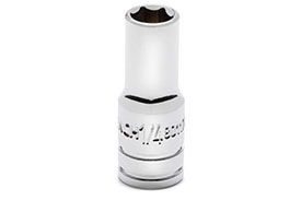 GearWrench 80117S-06 1/4'' Drive 6 Point Mid Length SAE Socket 1/4''