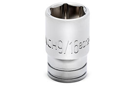 80124S-06 GearWrench 1/4'' Drive 6 Point Mid Length SAE Socket 9/16''