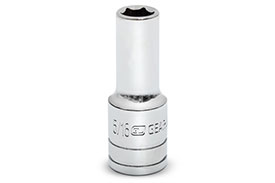 80364S-06 GearWrench 3/8'' Drive 6 Point Mid Length SAE Socket 5/16''