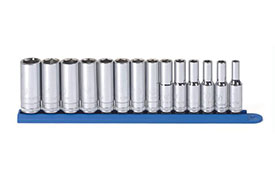 80554 GearWrench 14PC 3/8'' Drive 6 Point Deep Metric Socket Set