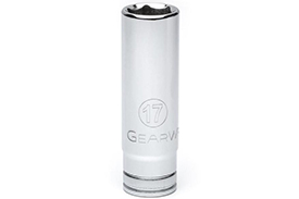 80644 GearWrench 1/2'' Drive 6 Point Deep Metric Socket 17mm