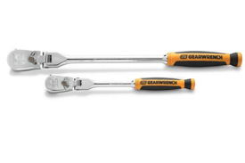 81204P GearWrench 2 Pc. 1/4'' and 3/8'' Drive 120XP Dual Material Flex Head Teardrop Ratchet Set
