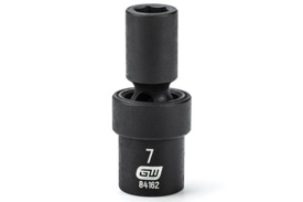 84162 GearWrench 1/4'' Drive 6 Point Standard Universal Impact Metric Socket 7mm