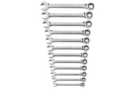 85597 GearWrench 12PC 72-Tooth 12 Point Open End Ratcheting Metric Wrench Set