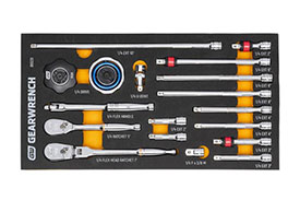 86520 GearWrench 18PC 1/4'' 90-Tooth Ratchet & Drive Tool Modular Set