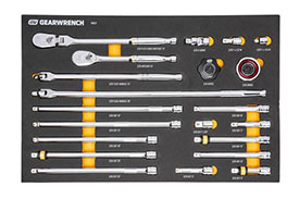 86521 GearWrench 21PC 3/8'' 90-Tooth Ratchet & Drive Tool Modular Set