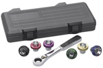 3870D GearWrench 7 Pc. 3/8'' Drive 6 Point Magnetic Oil Drain Plug Metric Socket Set