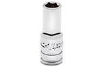 80117S-06 GearWrench 1/4'' Drive 6 Point Mid Length SAE Socket 1/4''